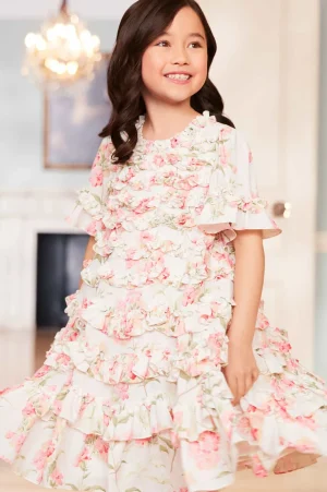 Mummy & Me | Kids Printed Dresses^Needle & Thread Summer Posy Crepe Short Sleeve Kids Dress Multi