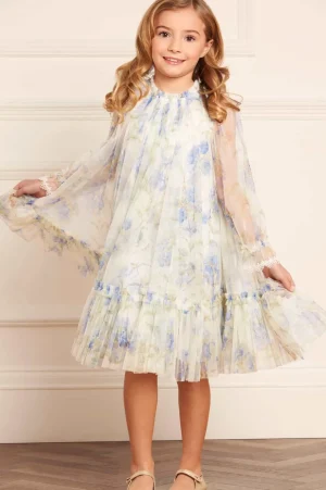 Kids Printed Dresses | Kids Responsibly Sourced^Needle & Thread Summer Posy Long Sleeve Kids Dress Multi