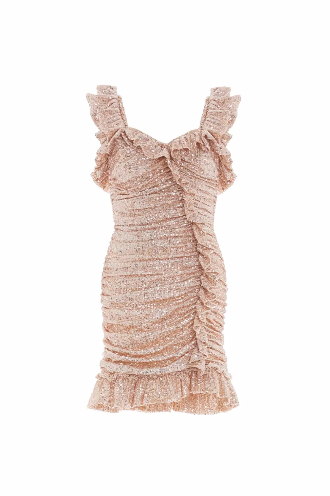 Mini Dresses^Needle & Thread Sunray Sequin Micro Mini Dress Gold