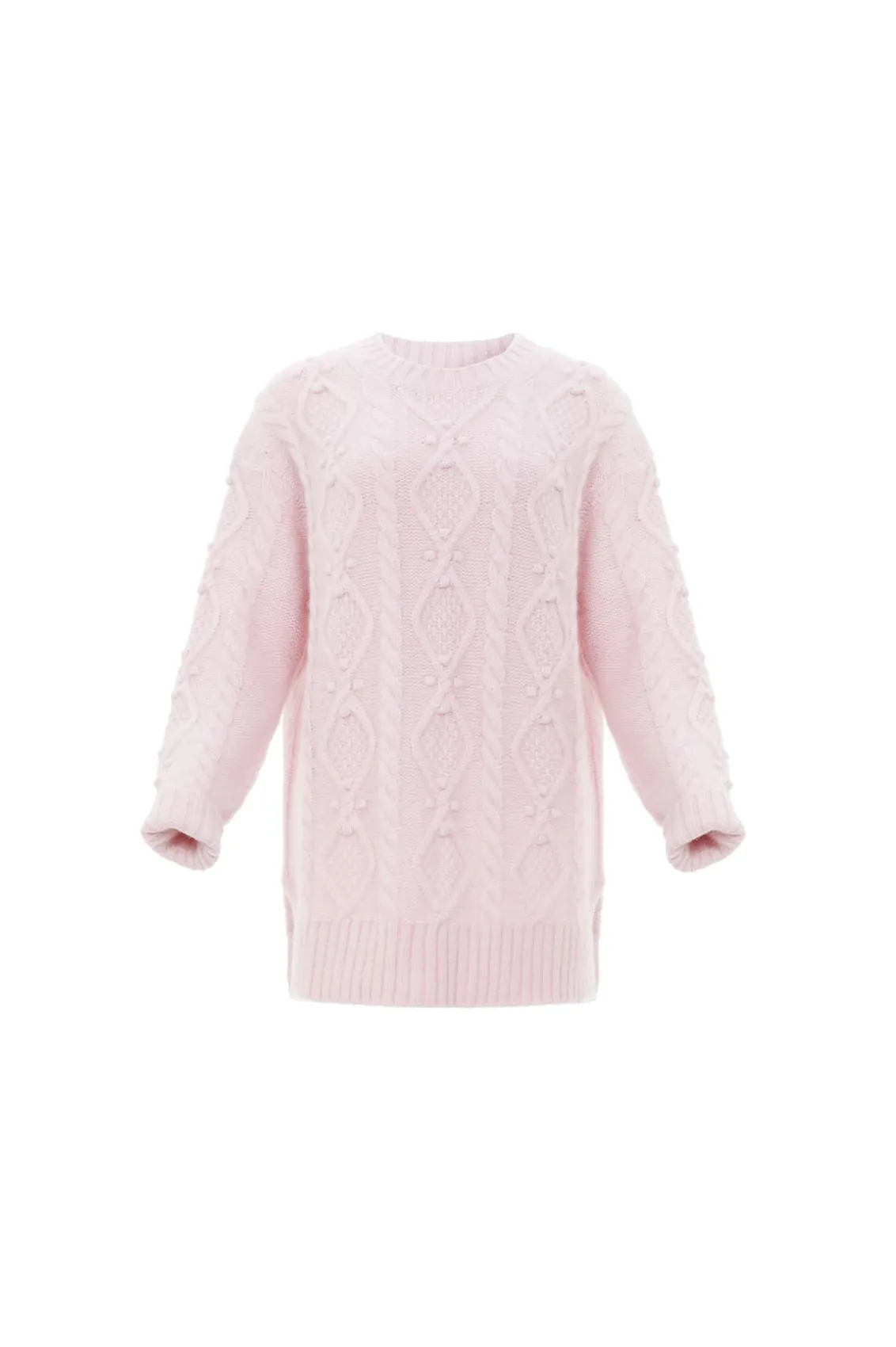 Knitwear | Exclusives^Needle & Thread Sylvie Cable Longline Jumper Pink