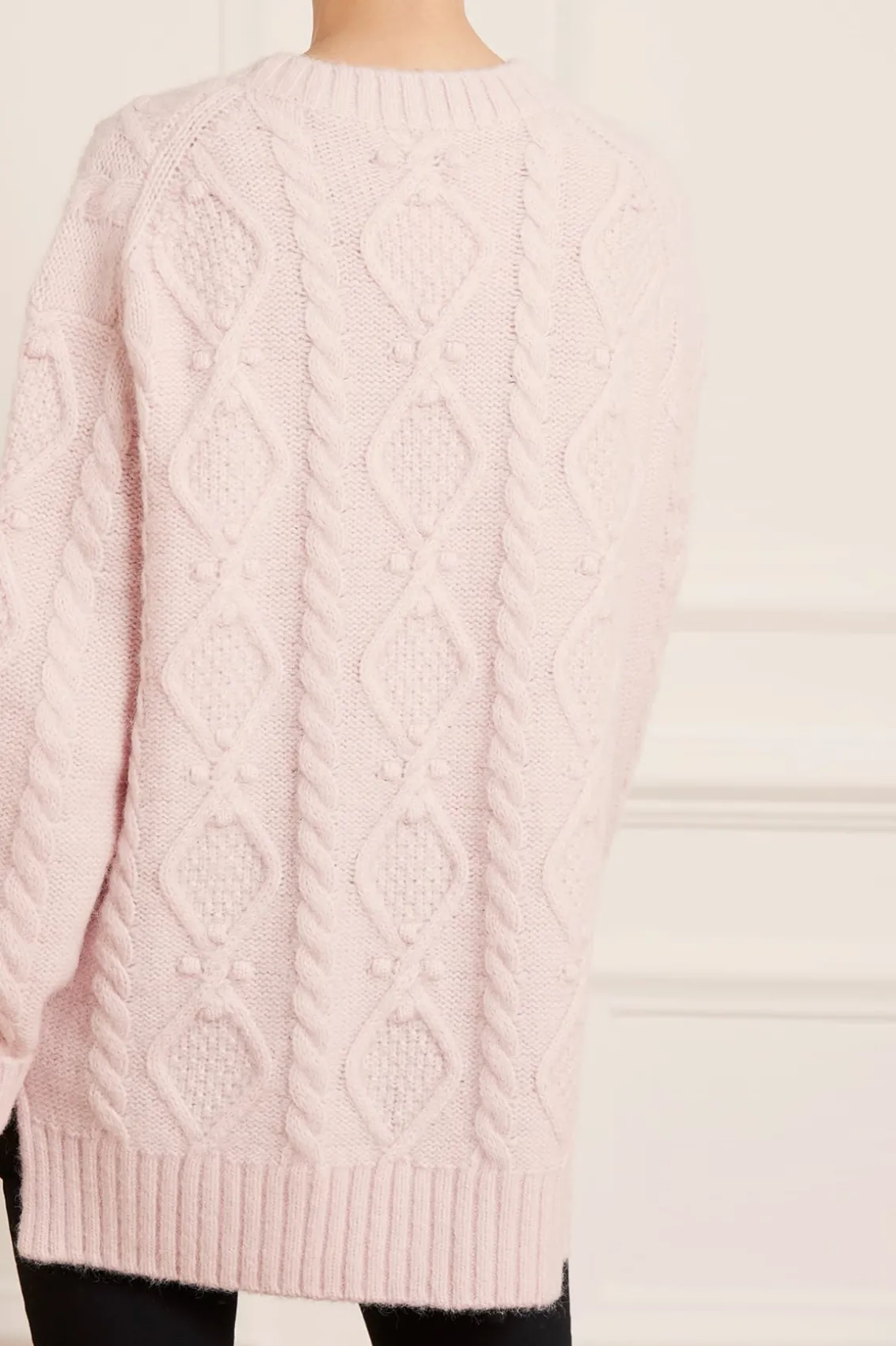 Knitwear | Exclusives^Needle & Thread Sylvie Cable Longline Jumper Pink
