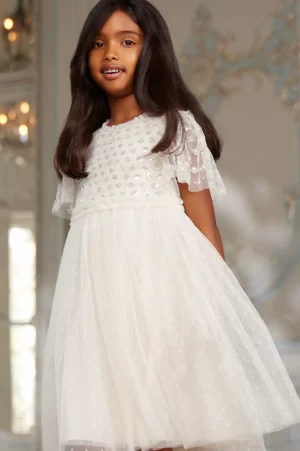 Flower Girl | Flower Girl^Needle & Thread Thea Bodice Kids Dress Champagne