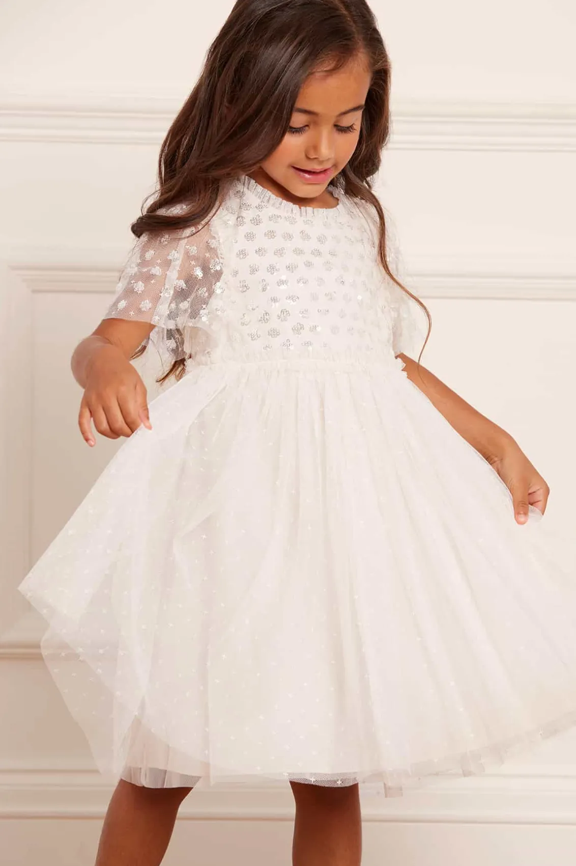 Flower Girl | Flower Girl^Needle & Thread Thea Bodice Kids Dress Champagne