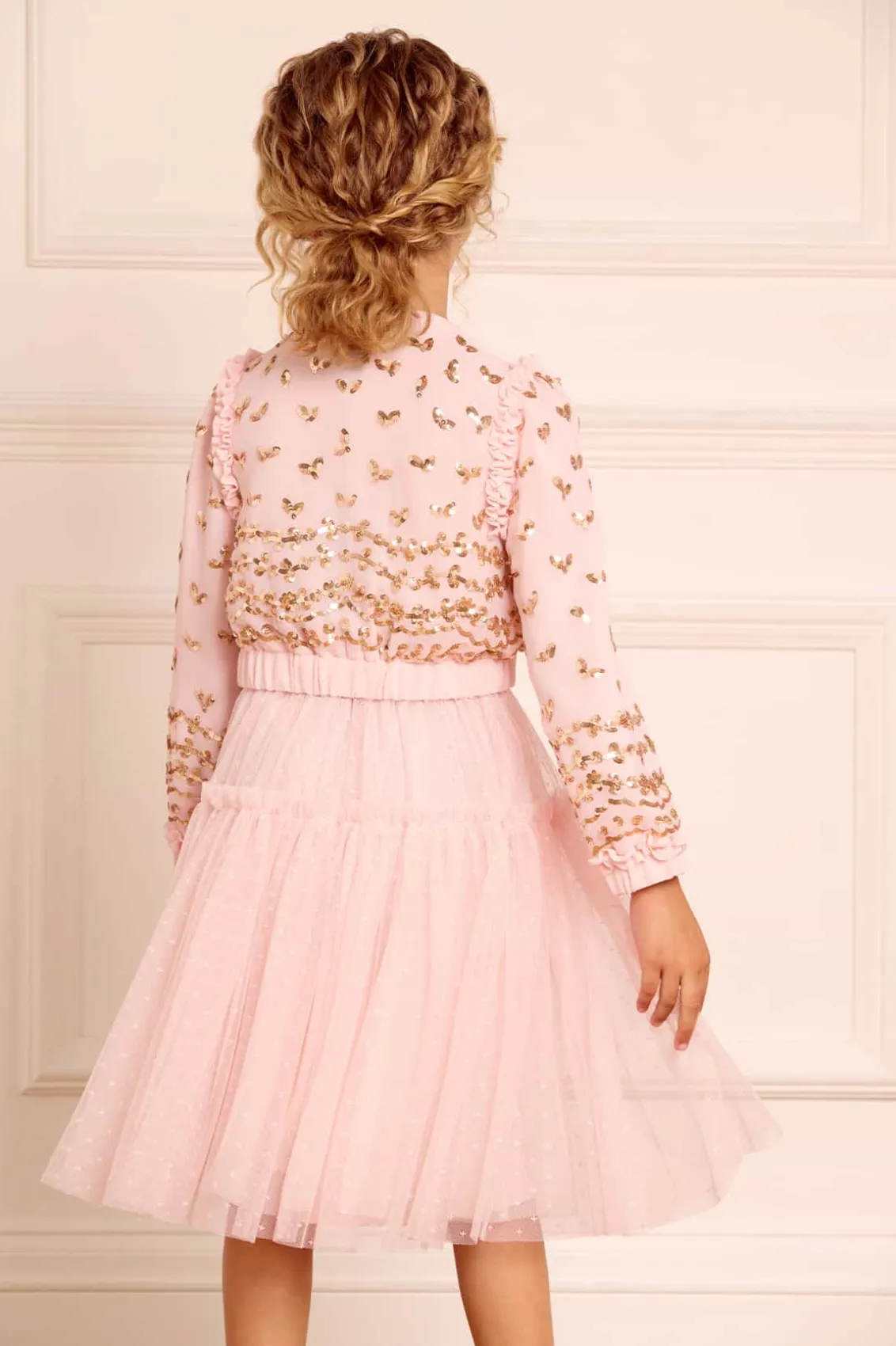 Kids Responsibly Sourced^Needle & Thread Tulle Kids Skirt Pink