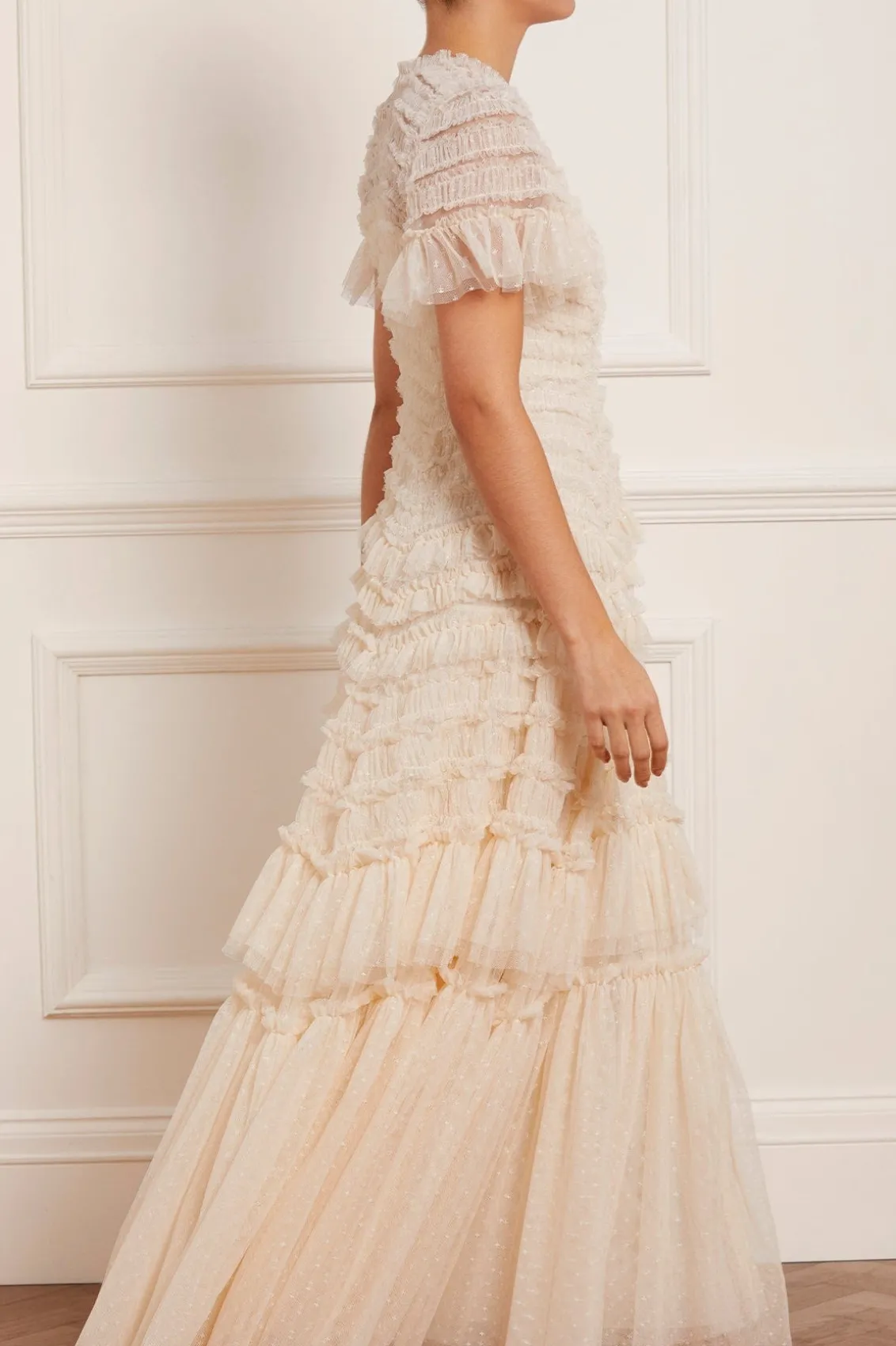 Bridal | Mummy & Me^Needle & Thread Valentine Ruffle Gown Champagne