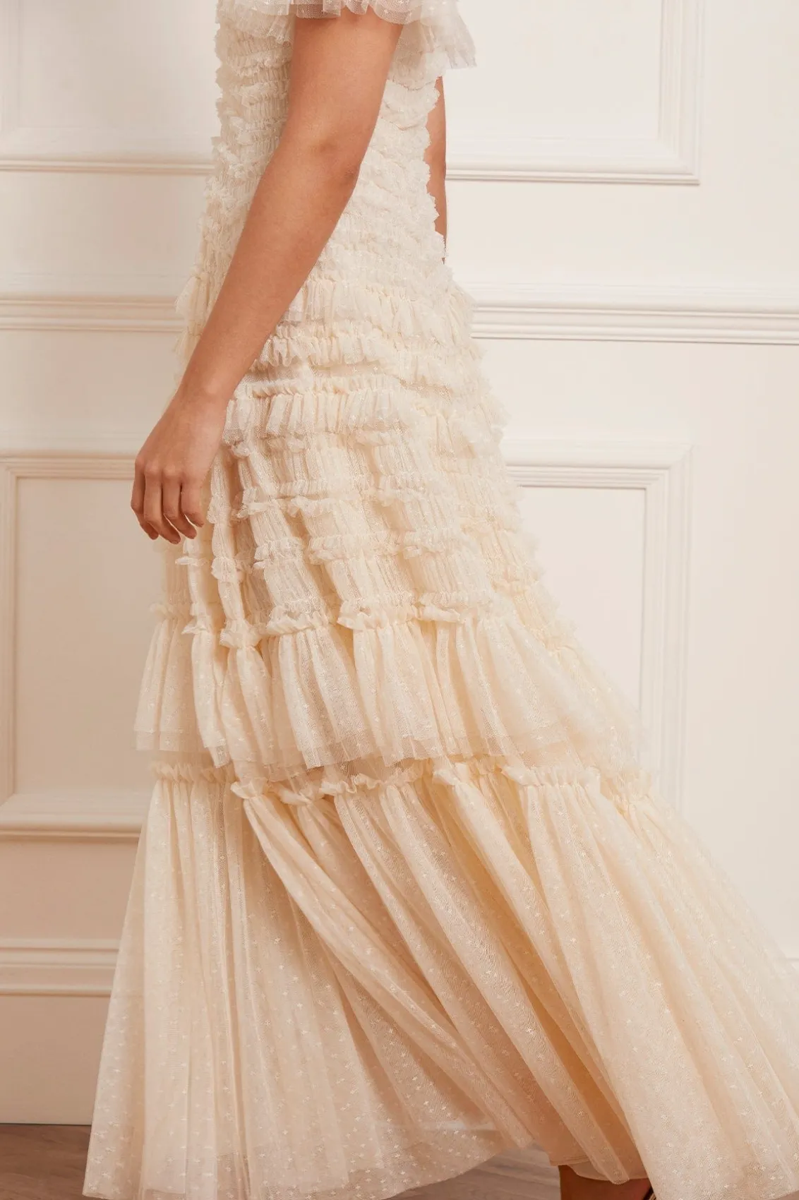 Bridal | Mummy & Me^Needle & Thread Valentine Ruffle Gown Champagne