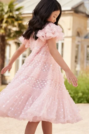 Kids Embellished Dresses | Kids Responsibly Sourced^Needle & Thread Vivian Kids Dress Pink