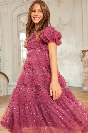 Kids Embellished Dresses | Kids Responsibly Sourced^Needle & Thread Vivian Kids Dress Pink