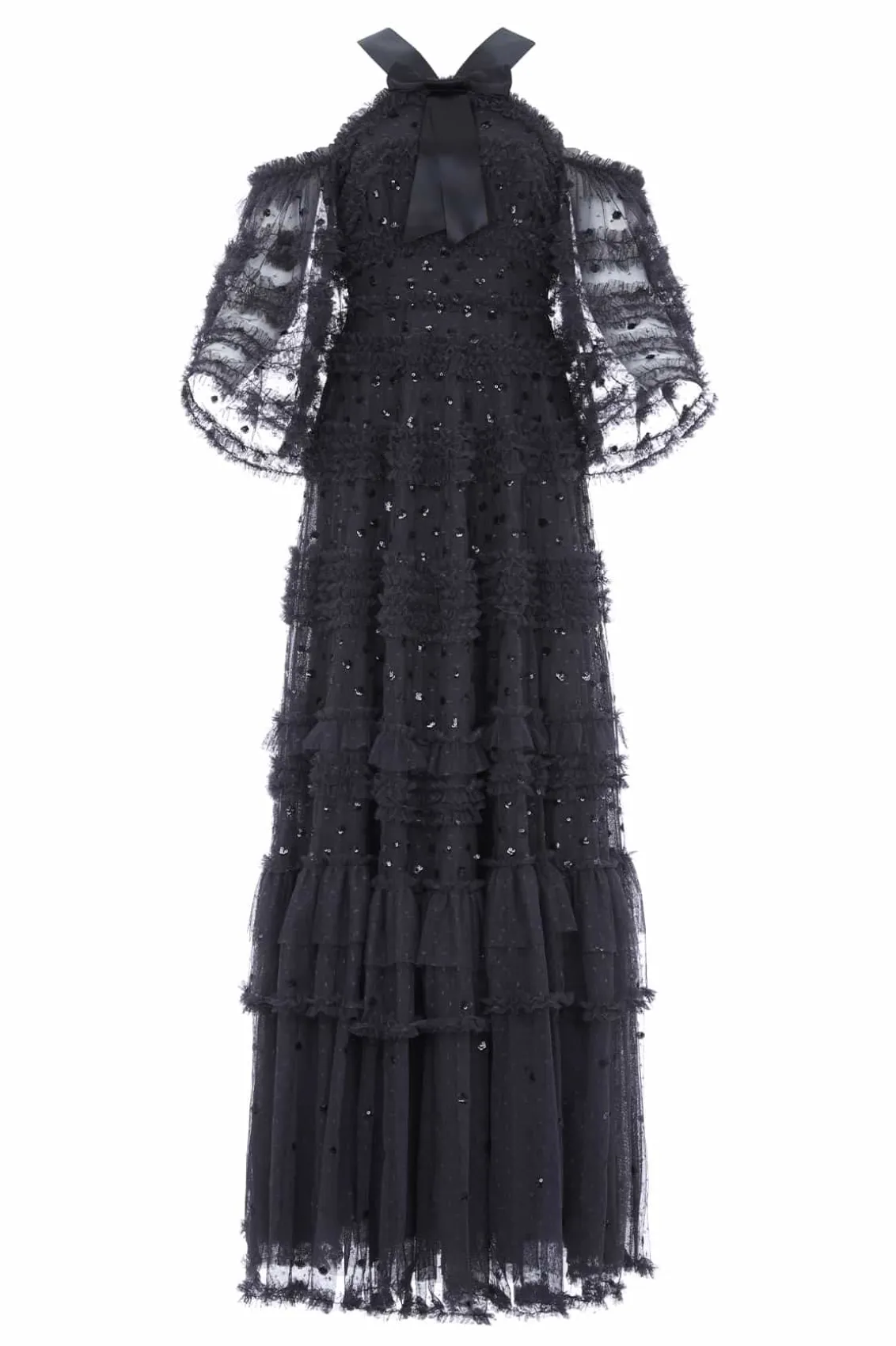 Evening Dresses | Embellished Dresses^Needle & Thread Vivian Off Shoulder Gown Black