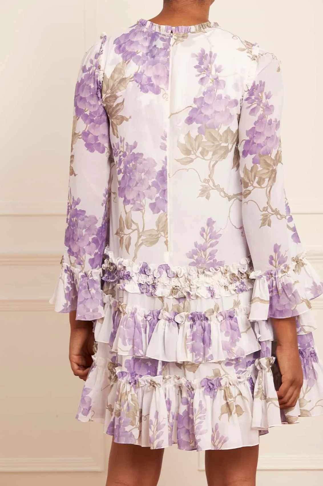 Wedding Guest | Mini Dresses^Needle & Thread Wisteria Chiffon Round Neck Mini Dress Multi