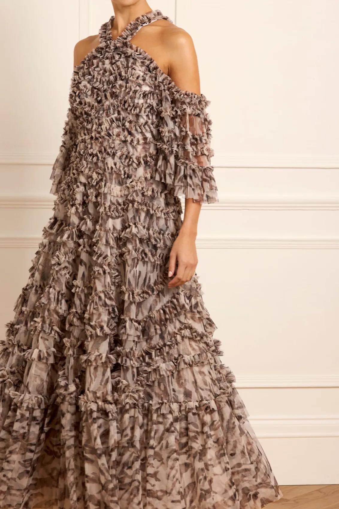 Evening Dresses | Printed Dresses^Needle & Thread Zebra Bronte Off-Shoulder Gown Multi