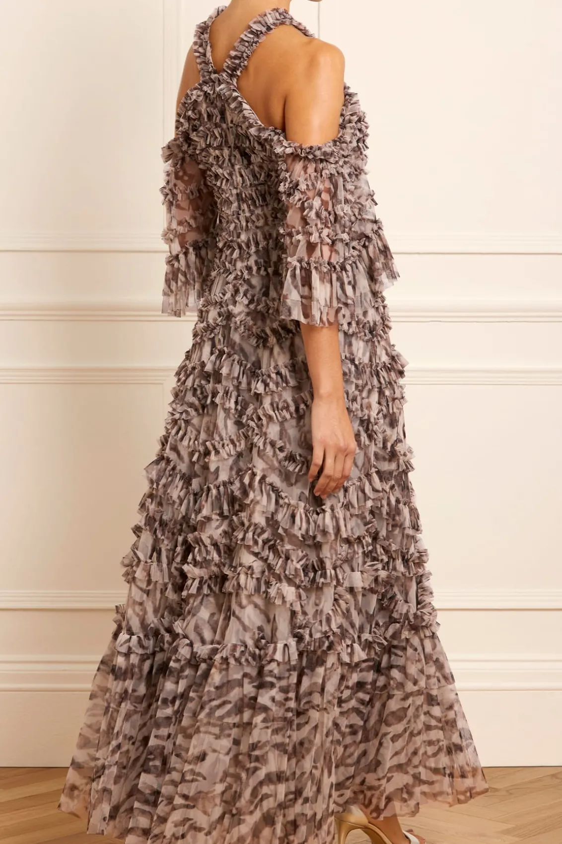 Evening Dresses | Printed Dresses^Needle & Thread Zebra Bronte Off-Shoulder Gown Multi